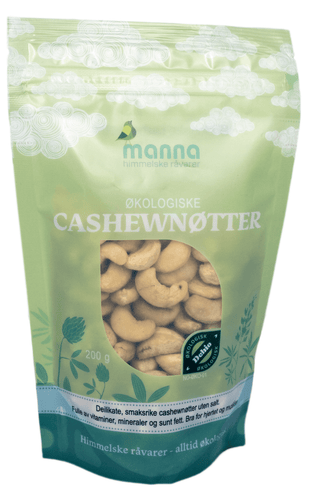 Økologiske cashewnøtter 200 gram u/salt - Lev Logisk